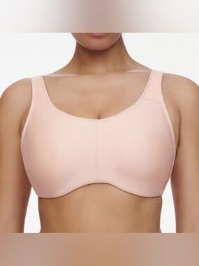 Chantelle Everyday High Support Sport Bra 32DD Nude Rose NWT